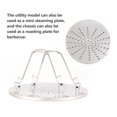 thumbnail image 4 of Outdoor Stainless Steel Toaster 4 Slice Toast Plate Camping Barbecue Rack Folding Baking Tray Bread Toast Tray Portable Camping Toaster Rack, 4 of 7