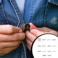 thumbnail image 4 of 30 Pieces Shirt Sweater Shank Button Replacement Clothes Coat Metal Buttons Brooch Pin Cufflink Badge Sewing Accessories Colorful, 4 of 6