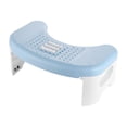 thumbnail image 2 of PEONAVET Assistance Steps Folding Toilet Stool, Squatting Poop Stool, Bathroom Potty Step Stool, Toilet Assistance Steps, Step Stool, Fits All Toilets, Detachable ＆ Stackable, 2 of 8