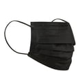thumbnail image 3 of KEINXS Black Disposable Face Masks  3-Ply Breathable Masks  Elastic Ear Loop Mask - Black Color Pack of 150, 3 of 3