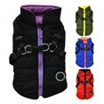 thumbnail image 1 of Dog Coat with Harness Winter Dog Coat Fleece Dog Jacket Waterproof Dog Coat Zipper Dog Jacket Puppy Coat Small Dog Clothes Dog Coat with Reflective Harness for Smal Dogs, 1 of 9