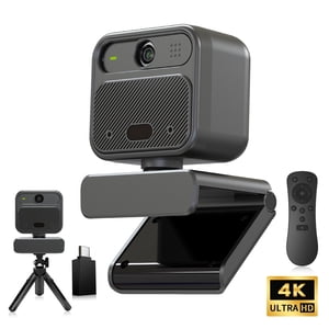 4K Webcam avec 2 Microphones Zoom Remote Focus EPTZ Webcamera pour PC Diffusion vidéo de la conférence sur ordinateur portable USB Web Cam Compatible pour Switch 2 Vizolink