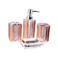 thumbnail image 2 of Abbracc 4x Bath Accessory Vanity Accessory Set Lotion Bottle Toilet Accessories Set Soap Rose, 2 of 9