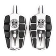 thumbnail image 2 of Krator Repose-Pieds Réglables pour Autoroute Compatible avec Harley Davidson FLST Heritage Softail 1986-2006, 1 Paire, Chrome, 2 of 6