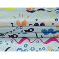 thumbnail image 5 of oneOone Velvet Sky Blue Fabric Ocean Life Craft Projects Decor Fabric Printed By The Yard 58 Inch Wide, 5 of 5