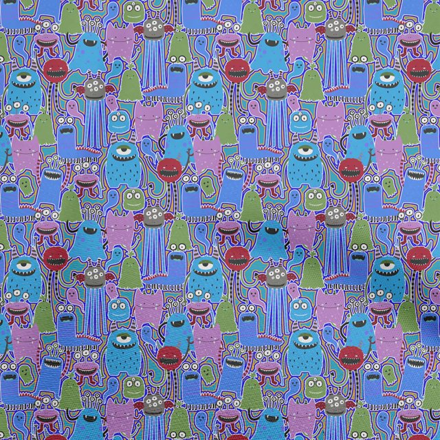 oneOone Cotton Poplin Medium Blue Fabric Abstracts Sewing Craft Projects Fabric Prints By Yard 56 Inch Wide