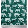 thumbnail image 1 of Soimoi Blue Velvet Fabric Tiger,Leopard & Wild Animal Fabric Prints by Yard 58 Inch Wide, 1 of 1