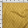thumbnail image 2 of oneOone Silk Tabby Gamboge Yellow Fabric Chevron Bandhani Craft Projects Decor Fabric Printed By The Yard 42 Inch Wide, 2 of 4