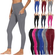 DIOAZUD High Waisted Leggings for Women Buttery Soft Tummy Control Workout Leggings with Pockets Solid Athletic Yoga Pants
