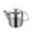 Silver2, variant on Stainless Steel Teapot Storage Container Moderate Capacity Kitchen Beverage Kettle for Tea Brewing and Hot Water Restaurant Home Hotel Use