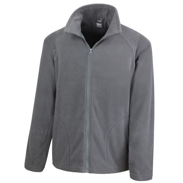 Result Core Veste en Micron Anti-Boulochage pour Homme en Molleton de Couleur Gris Neutre, Conçue comme Coupe-Vent pour Homme avec Fermeture Éclair Complète à l'Avant, Deux Poches Latérales et une texture en Micro-Polaire Ultra Douce Fabriquée à 100 % polyester. Légère et Chaude, Idéale pour les Activités de Plein Air en conditions Hivernales.