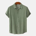 thumbnail image 2 of RKSTN Chemise pour Homme Plage Hawaïenne Décontractée Chemise à Pois Col Rabattu Blouse à Manches Courtes Hauts, 2 of 8