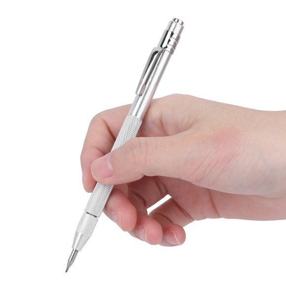 Tungsten Carbide Tip Carving Pen Ceramic Scriber Strong Magnetic Scribing Pen Knurled Aluminum Handle For Glass Ceramics