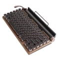 thumbnail image 1 of Clavier de Machine à Écrire Rétro, Clavier Mécanique Vintage avec 83 Touches Rond en Métal, Prise en Charge Classique de la Connexion Multi-Appareils pour PC, 1 of 8
