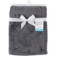 thumbnail image 2 of Hudson Baby Unisex Baby Plush Waffle Blanket, Charcoal, One Size, 2 of 3