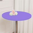 thumbnail image 1 of ORUYROP 2-Pack Cocktail Round Table Topper Cap Spandex Fitted Stretch Cocktail Tablecloth Tight Stretchable Elastic for Weddings Banquets Events Parties Restaurants(Size: 300cm,Color: Light Pu, 1 of 7