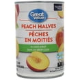 thumbnail image 1 of Great Value Pêches en Moitiés dans un Sirop Léger, 1 of 4