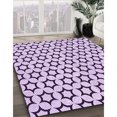 thumbnail image 3 of Ahgly Company Machine Washable Indoor Square Transitional Bright Grape Purple Area Rugs, 8' Square, 3 of 7