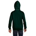 thumbnail image 3 of Hanes Comfortblend EcoSmart Kids` Full-Zip Hoodie Sweatshirt, S, Deep Forest, 3 of 4