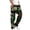 Green, variant on Lovzfmll Men's Camo Cargo Pants, Casual Trousers with Drawstring Waist & Pockets, Straight Leg Full Length Pants Relaxed Fit