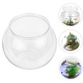 thumbnail image 2 of MasteelfCA Plastic Fish Bowl Clear Fish Keeper Small Aquarium Tank Bowl Small Goldfish Tank, 2 of 8