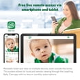 thumbnail image 4 of LeapFrog LF815HD 1080p WiFi Remote Access Video Baby Monitor with 5” High Definition 720p Display, Night Light, Color Night Vision (White), 4 of 9
