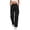 Black, variant on Lenpel Cargo Pants for Women Baggy Elastic High Waisted Side Split Straight Leg Travel Pants Streetwear Casual Trousers(Black,XX-Large)