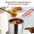 thumbnail image 4 of Cooking Pot Deep Fryer, Multifunctional Deep Fryer Pot with Strainer Basket for Home, 4 of 7