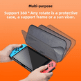 thumbnail image 2 of Protective Hard Case compatible with Nintendo Switch Lite with Rotatable Stand, Magnetic Closure & Shockproof Design, 2 of 6