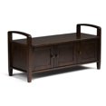 thumbnail image 1 of Atlin Designs 22" Wood Entryway Bench in Tobacco Brown Stain, 1 of 5