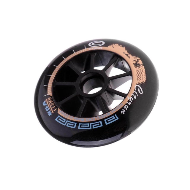 Roues de Patinage de Vitesse Extérieur Intérieur Patins en Ligne Patins à Roulettes Roues Roues Outil 110mm Noir