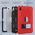 thumbnail image 3 of TECH CIRCLE Étui pour iPad 10e Génération 10,9 Po 2022, Étui de Protection Intégrale Robuste Antichoc avec Protecteur d'Écran HD Souple et Béquille pour Apple iPad 10e Gén 10,9 Po, Rouge, 3 of 9