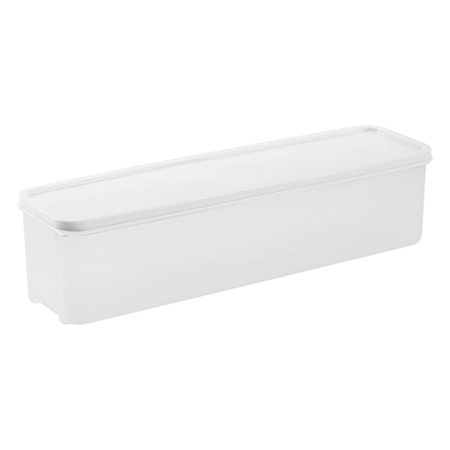 Czzoypi Transparent Stackable Food Storage Box, Plastic Refrigerator Pantry Container with Lid, Sealed Grain Pasta Organizer for Kitchen Spaghetti Noodles