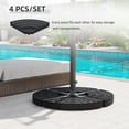 thumbnail image 4 of Outsunny Set of 4 Umbrella Base Weights Outdoor Parasol Holder, 4 of 10