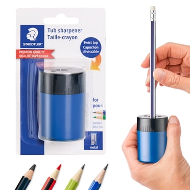 Staedtler Manual metal Pencil Sharpener with 1 Hole, Blue