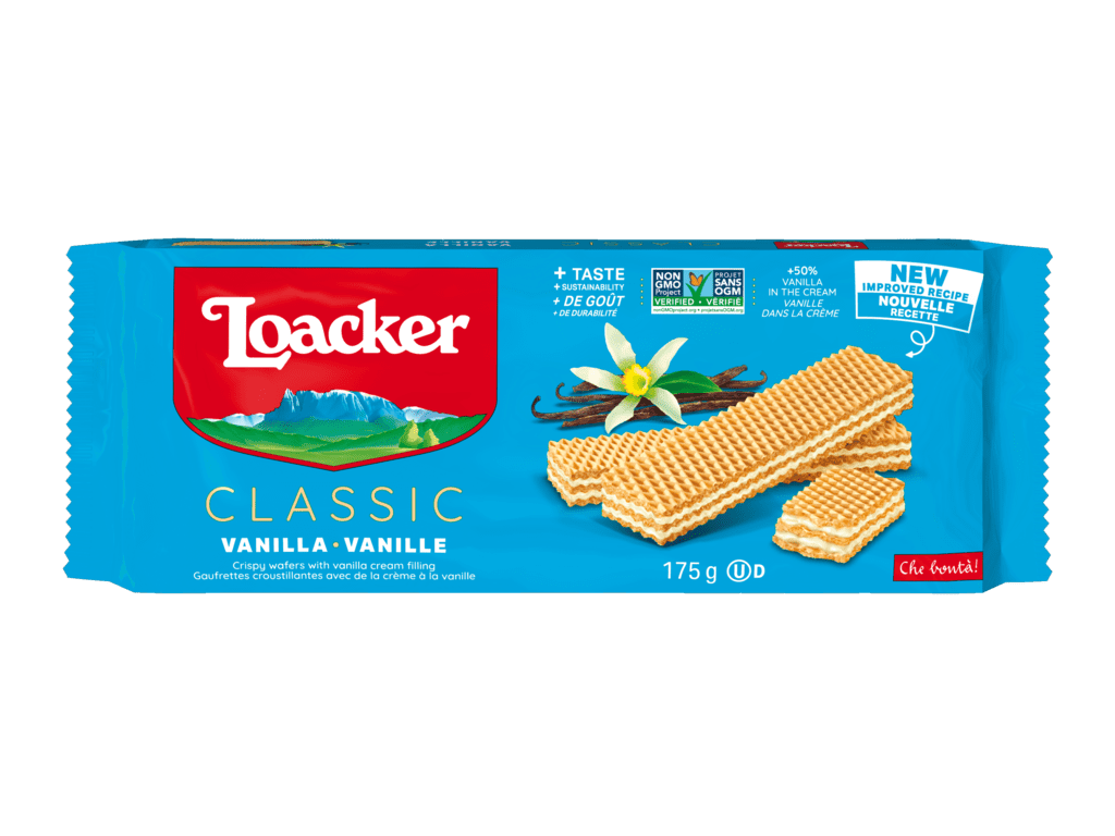 Loacker Wafer Vanilla Baked Cookies 175GR