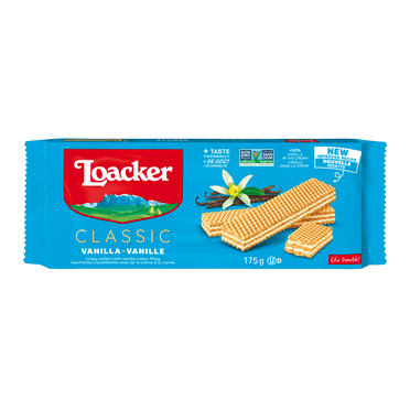 Loacker Wafer Vanilla Baked Cookies 175GR