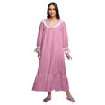 thumbnail image 1 of Moomaya Robe de Nuit Maxi à Manches Longues Imprimée Boutonnée en Coton, 1 of 5