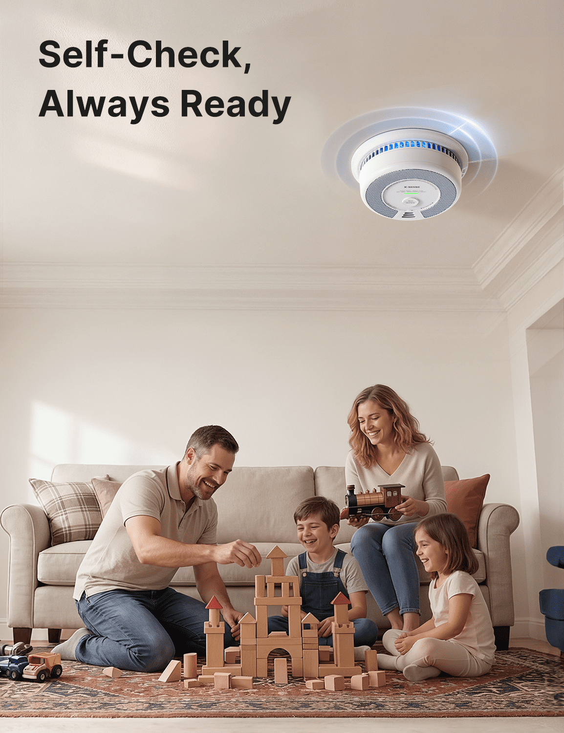 X-Sense Smoke and Carbon Monoxide Alarm Combo, 10 Year Sealed
