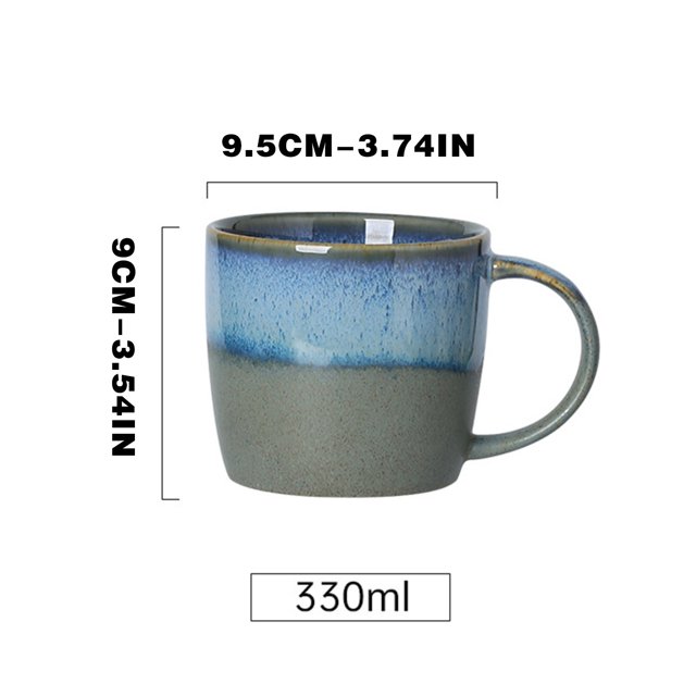 Coffee Cups Ceramic, Ceramic Gradient Coffee Mug for Home Use, 9x9.5cm, Insulating Wide Mouth Tea Cup, Ceramic Coffee Mug