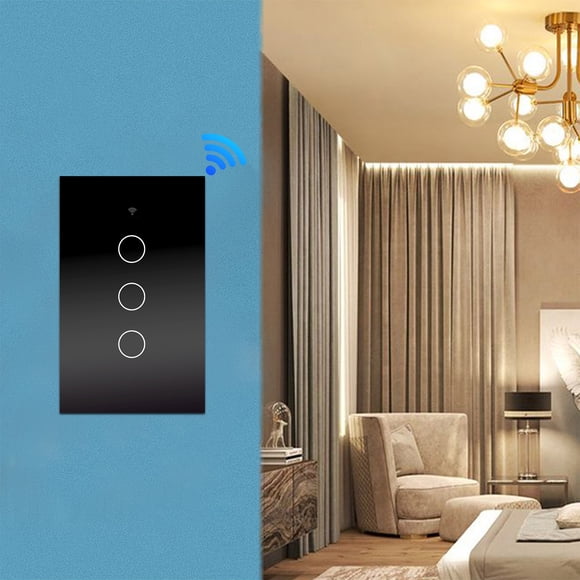 Cameland Smart Switc-H,Smart Wi-Fi Wall Swit-Ch,2.4Ghz Wi-Fi Tou-Ch-Es,Fit For Us Wall Switc-Hes, 3