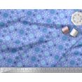 thumbnail image 3 of Soimoi Poly Georgette Fabric Leaves & Floral Artistic Printed Craft Fabric by The Yard 52 Inch Wide, 3 of 5