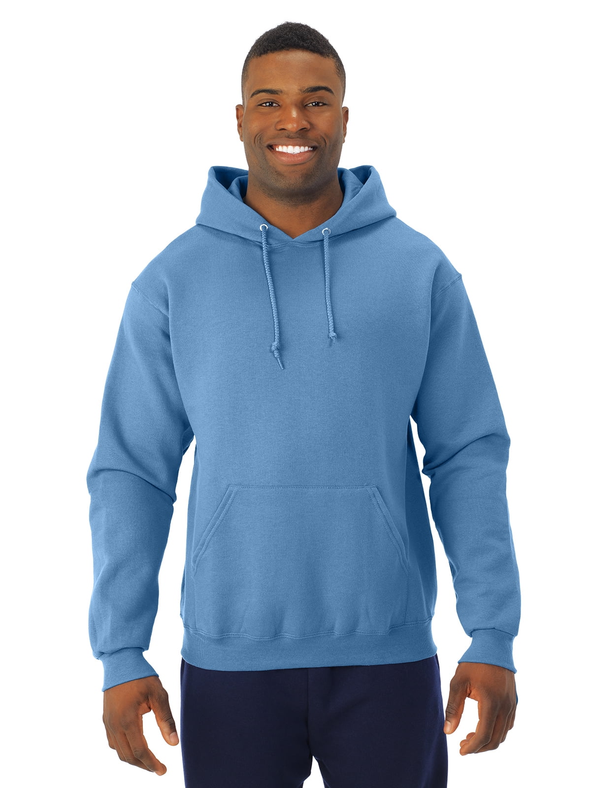 Jerzees Mens NuBlend Pull Over Hooded Sweatshirt, XL, Columbia Blue