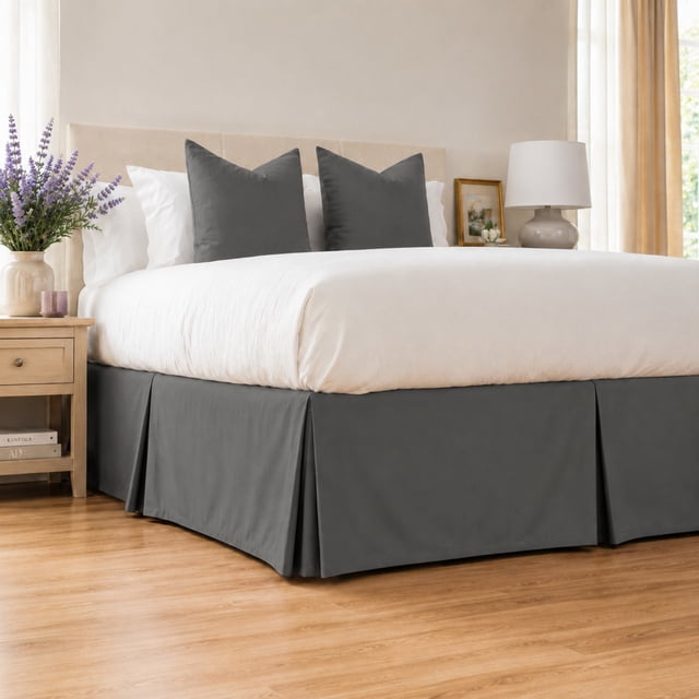 Swift Home Premium Bed Skirt 14-Inch Tailored Drop, 1 Pack, Twin