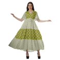 thumbnail image 4 of Moomaya Robes d'Été Imprimées à Manches Courtes pour Femmes, Tenue de Fête Décontractée, 4 of 4