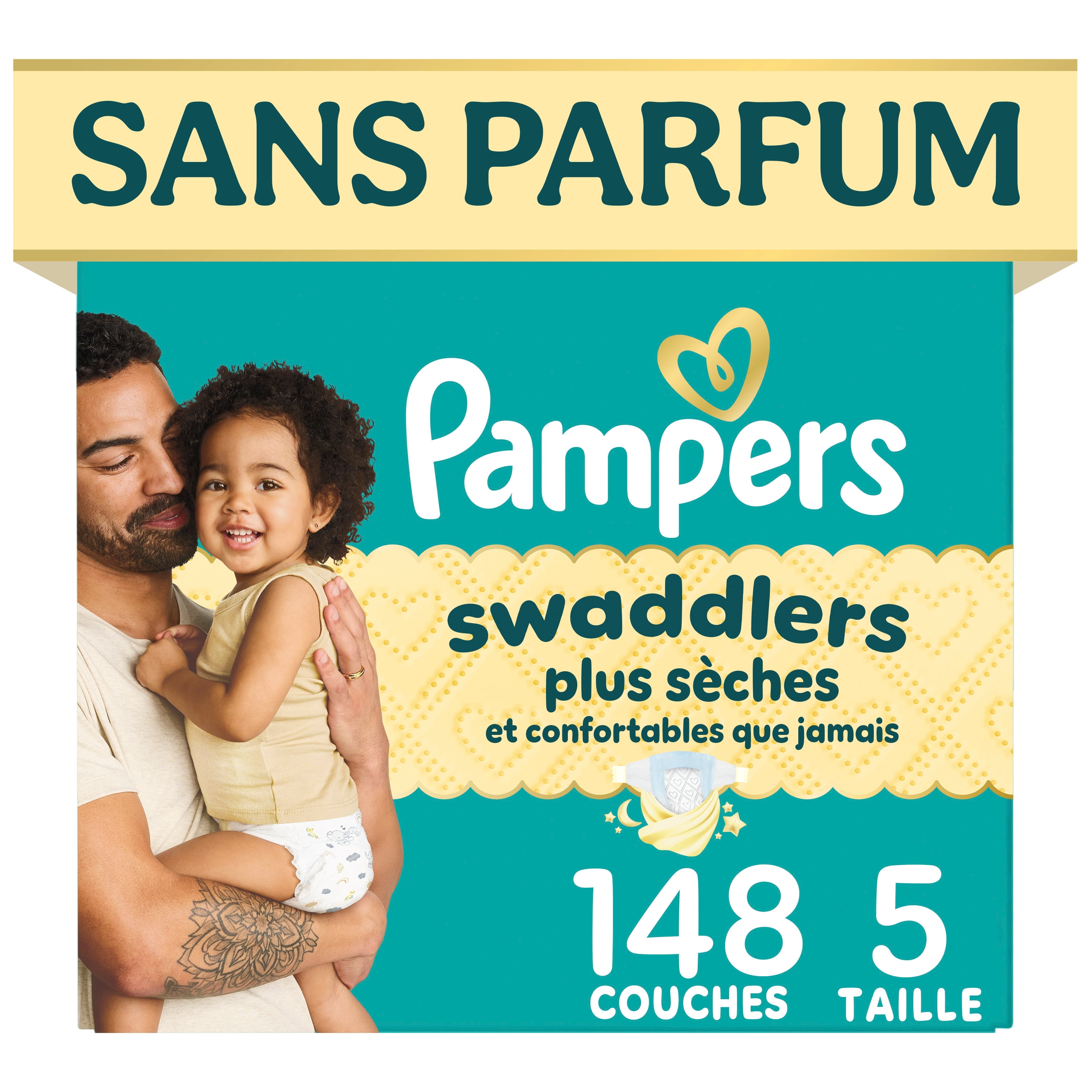 Pampers Swaddlers Diapers, S2 (10-22 lbs), Count, Absorbent, Keeps Baby Dry and Comfortable