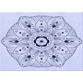 thumbnail image 1 of Ahgly Company Machine Washable Indoor Rectangle Transitional Lavender Blue Area Rugs, 5' x 8', 1 of 7