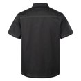 thumbnail image 3 of Aislor Unisex Short Sleeve/Long Sleeve Chef Coat Jacket Kitchen Uniform Restaurant Hotel Cook Jacket Black Short Sleeve 4XL, 3 of 7