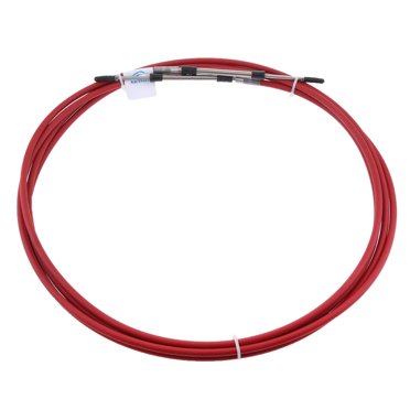 funtasica Red 10' Throttle Control Cable Fit for Boat Engine Inboard Throttle 10 FT