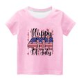 thumbnail image 4 of TopLLC Manches Courtes Col Rond Blouses & Chemises Chemises pour Enfants T-Shirt Graphique Manches Courtes Col Rond Crop Top pour 3-14 Ans Filles et Garçons T-Shirt Tee Blouse Fille, 4 of 4